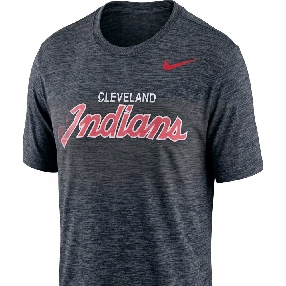 Nike Cleveland Indians Guardians DRI-FIT T Shirt Chief Wahoo Tee L Women's